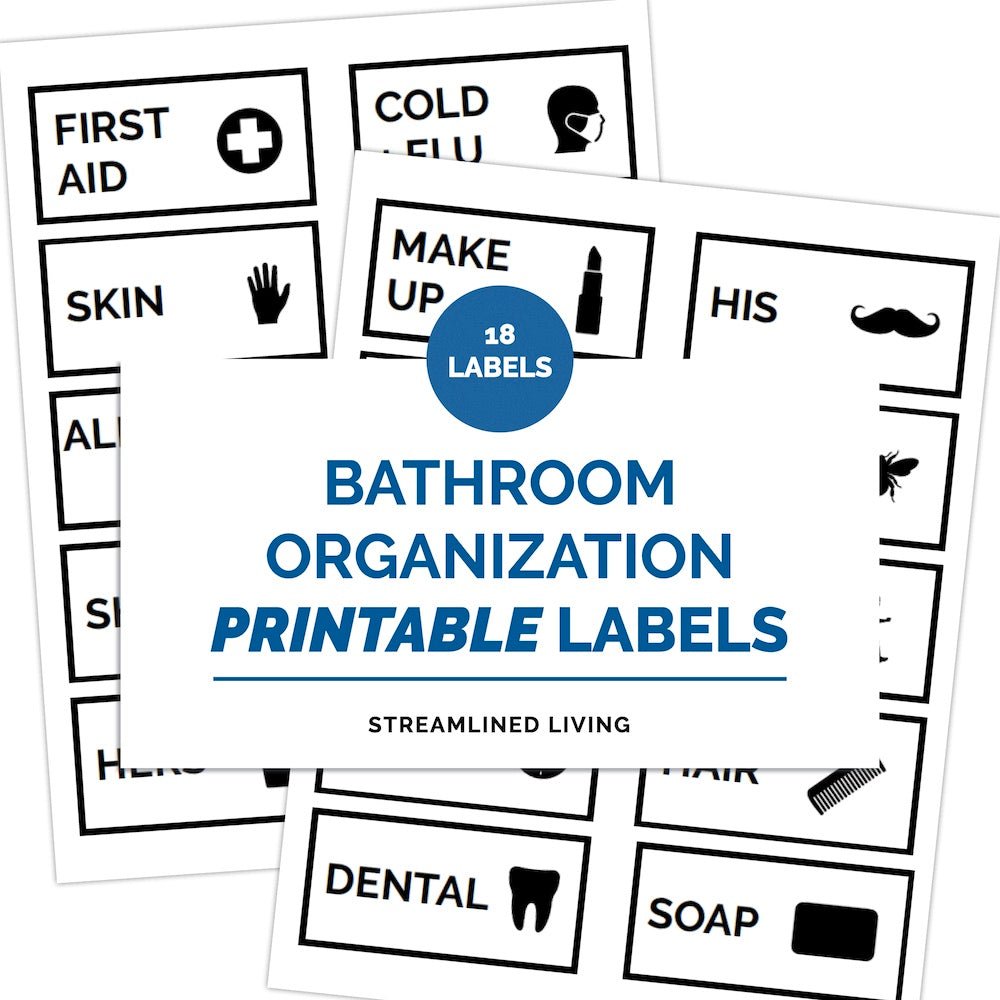 printable home organizing labels