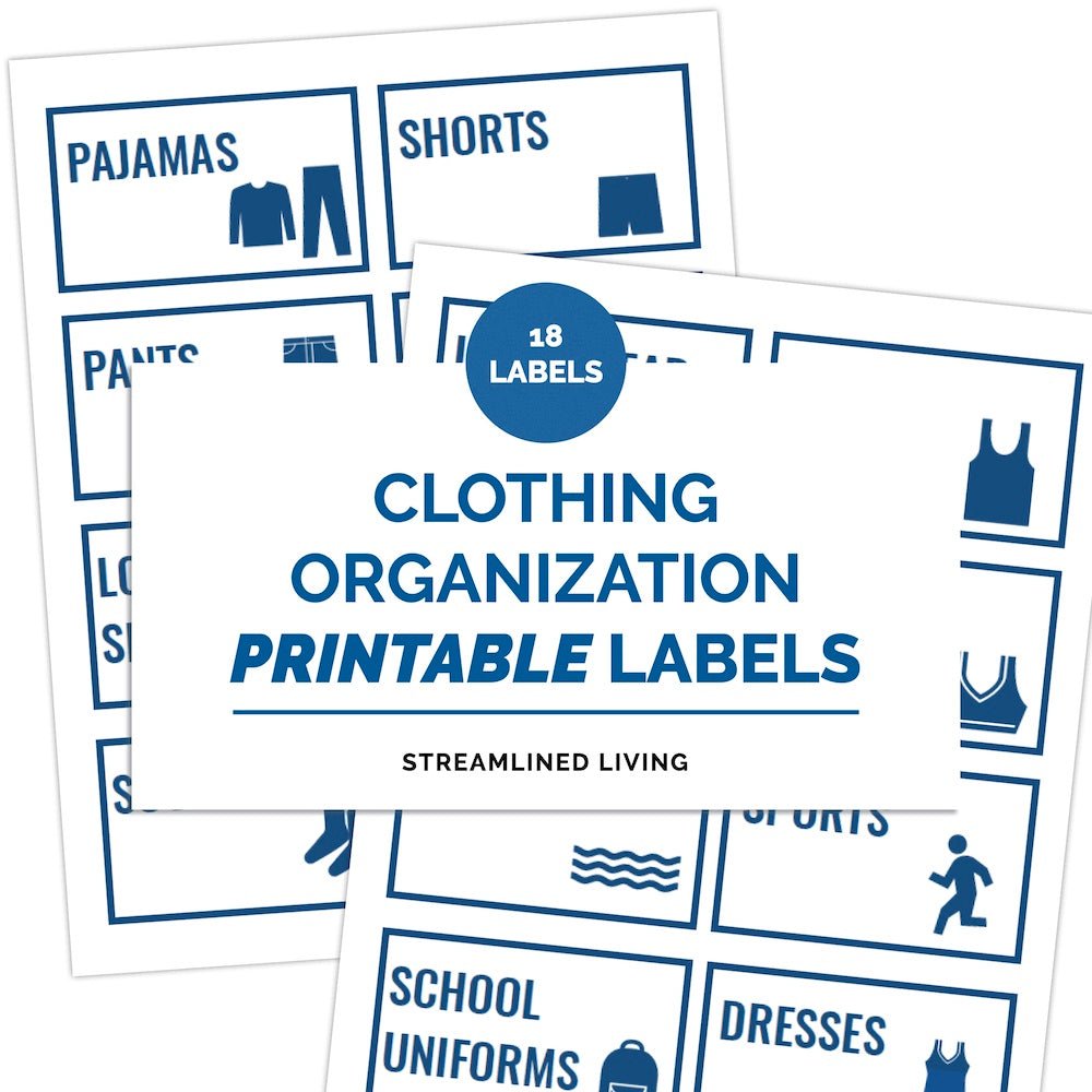 printable home organizing labels