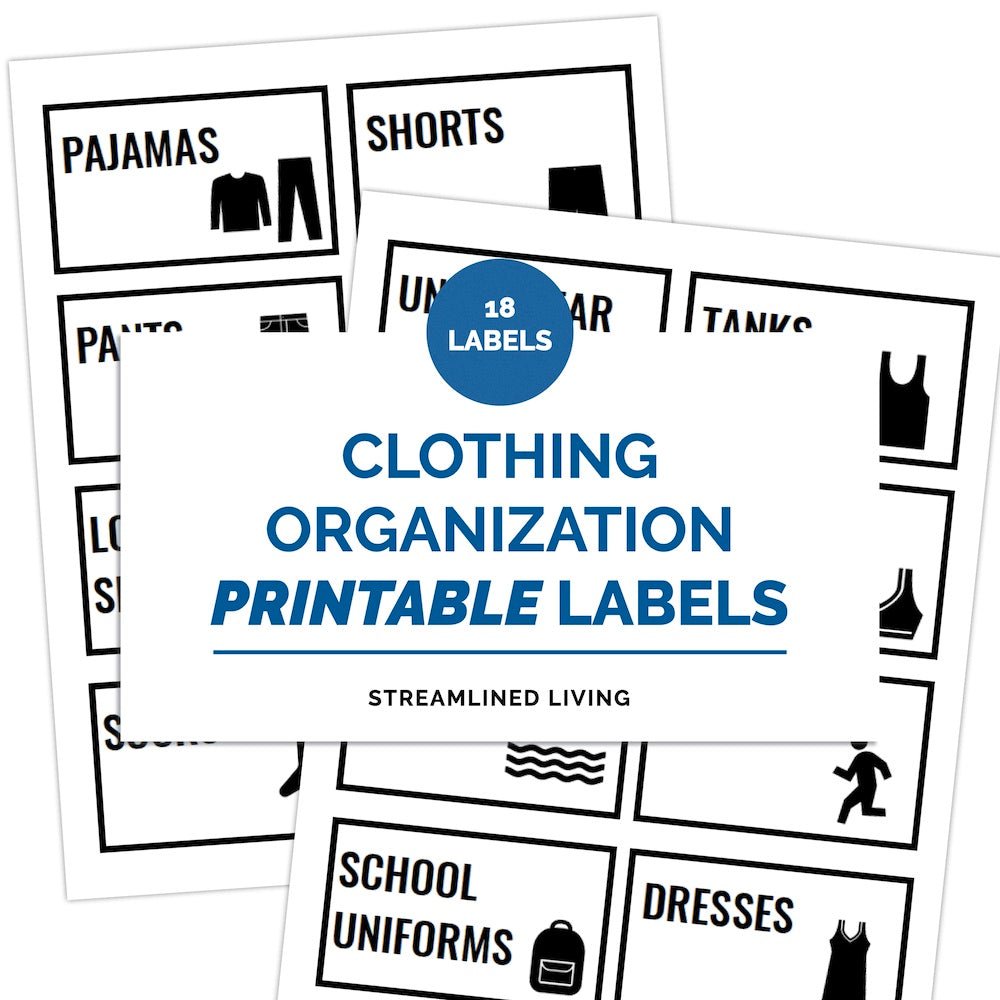 printable home organizing labels