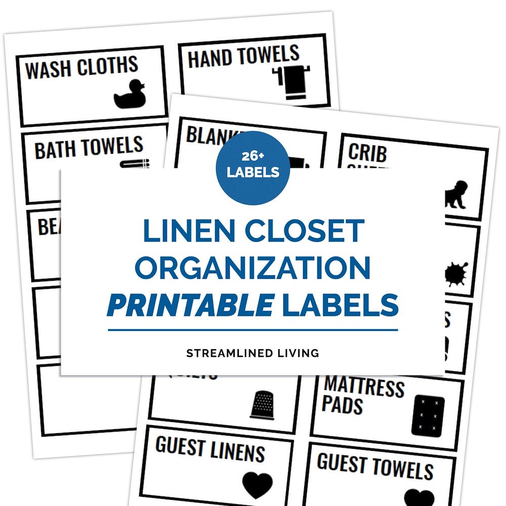 printable home organizing labels