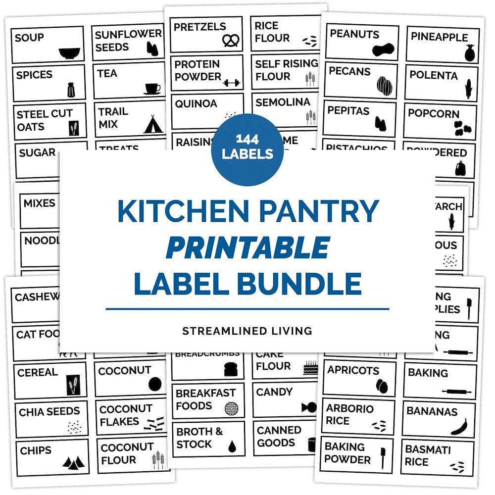 printable home organizing labels