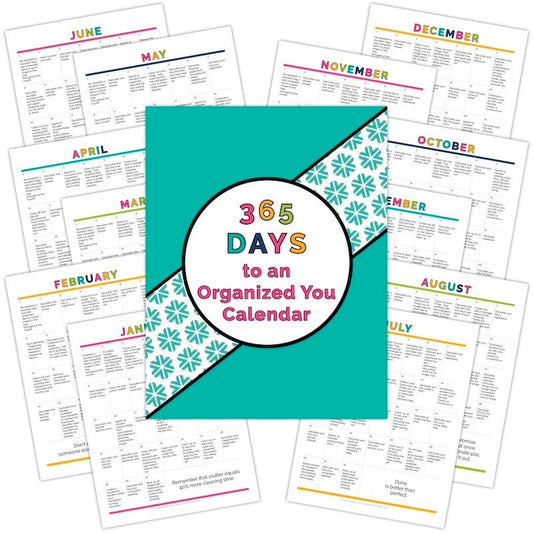 daily task home organizing calendar
