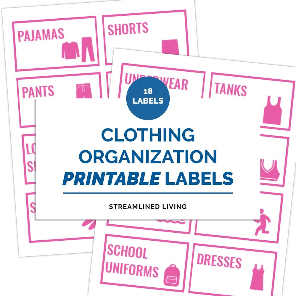 printable home organizing labels